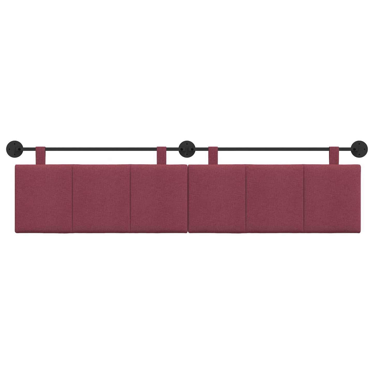 Testata appesa Rigato Rosso Vino 210 x 55 x 5 cm Tessuto