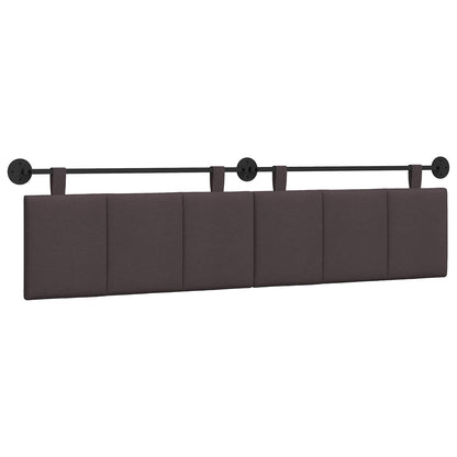 Testata appesa Rigato Marrone Scuro 210 x 55 x 5 cm Tessuto
