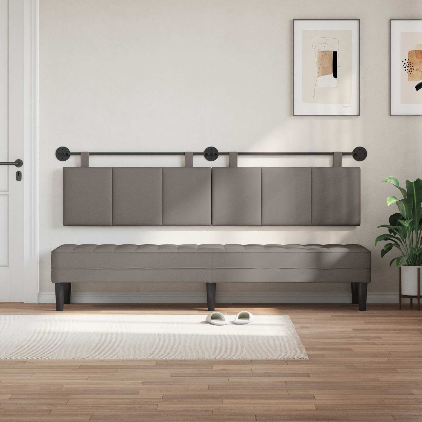 Testata appesa Montaggio a parete Talpa 210 x 55 x 5 cm Tessuto
