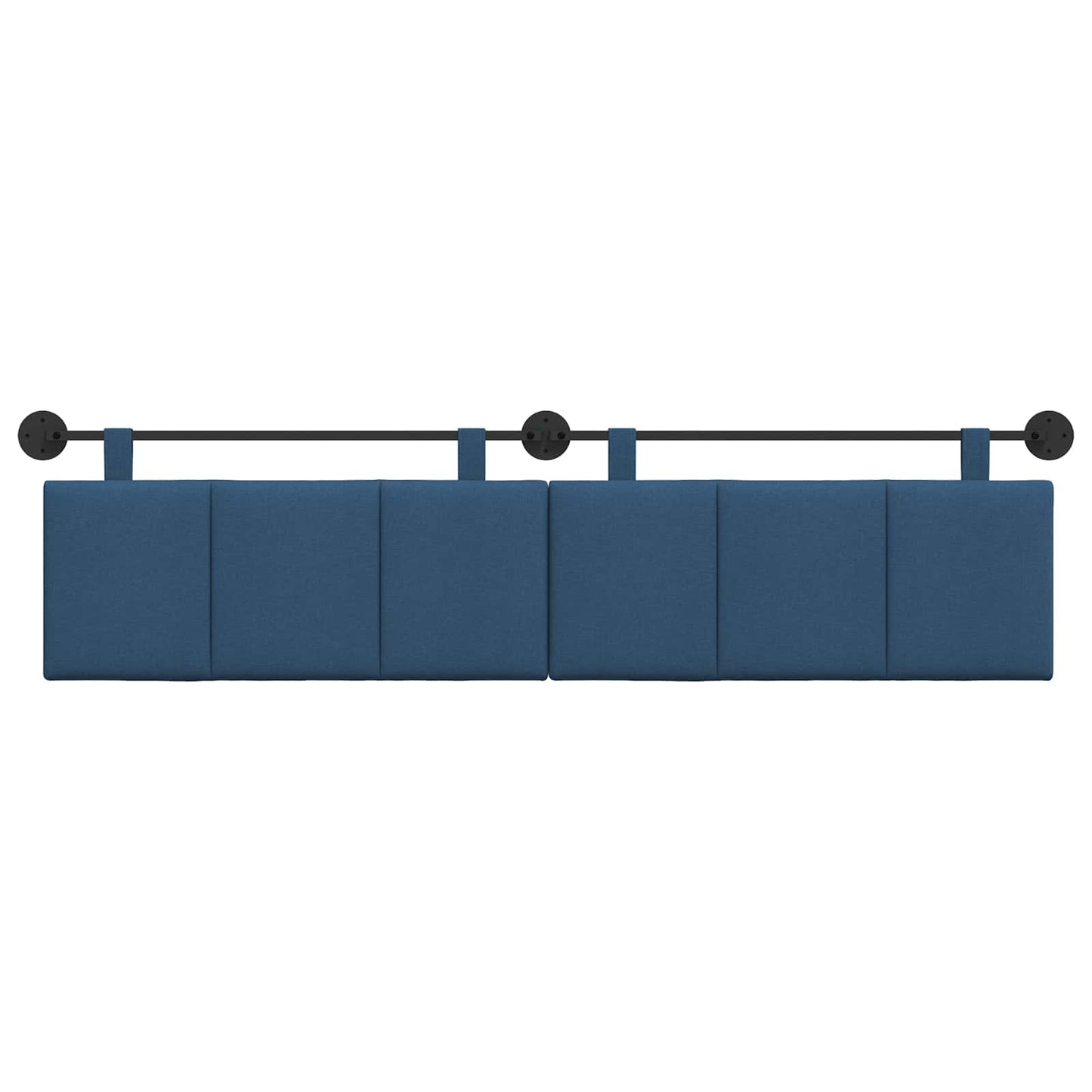 Testata appesa Montaggio a parete Blu 210 x 55 x 5 cm Tessuto