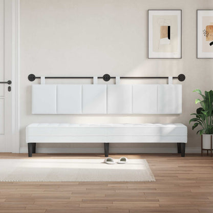 Testata appesa Rigato Bianco 210 x 55 x 5 cm Tessuto
