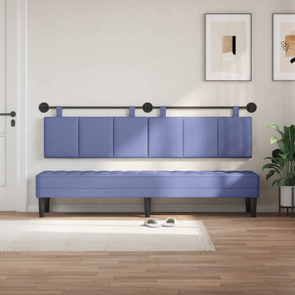 Testata appesa Rigato Blu jeans 210 x 55 x 5 cm Tessuto