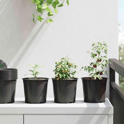 Vaso per Fiori 200 pcs Nero Ã˜ 15 x 13 cm Plastica