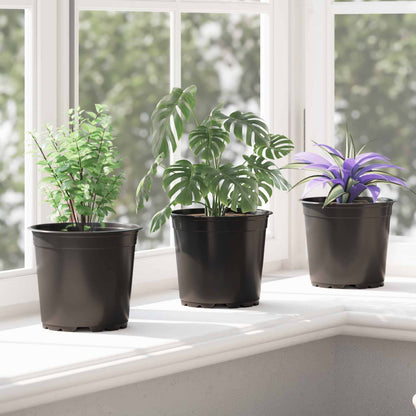Vaso per Fiori 200 pcs Nero Ã˜ 15 x 13 cm Plastica