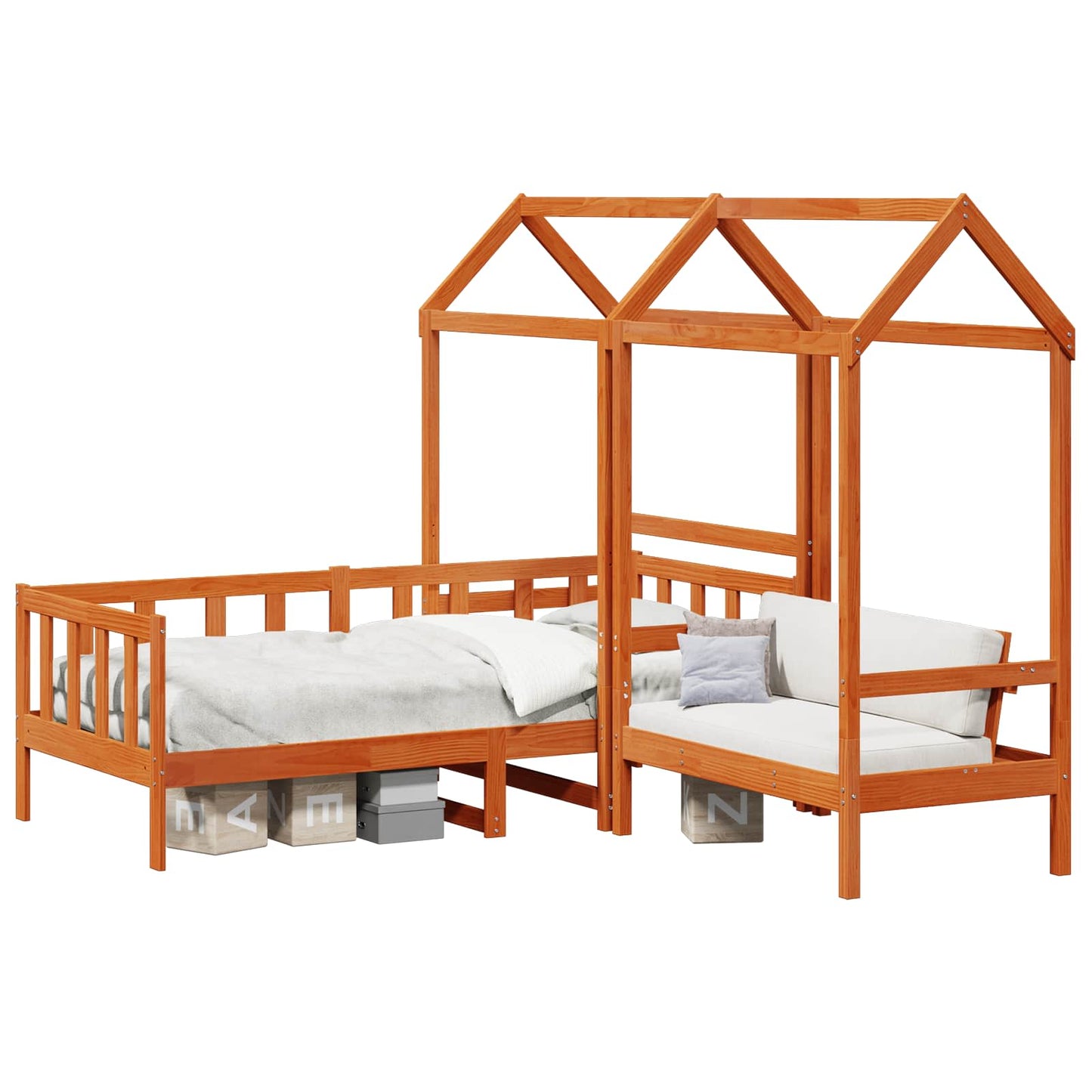Set di Letto per il Giorno Marrone Cera 90 x 200 cm