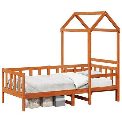 Set di Letto per il Giorno 2 pcs Marrone cerato Pino massello