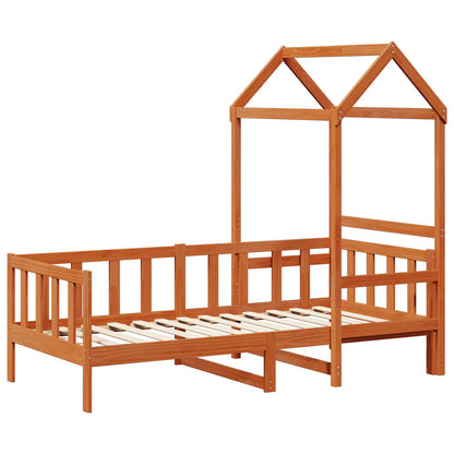 Set di Letto per il Giorno 2 pcs Marrone cerato Pino massello