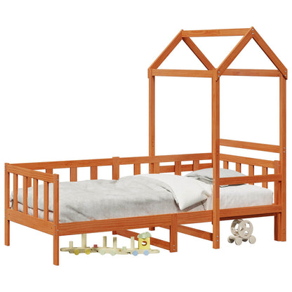 Set di Letto per il Giorno 2 pcs Marrone cerato Pino massello