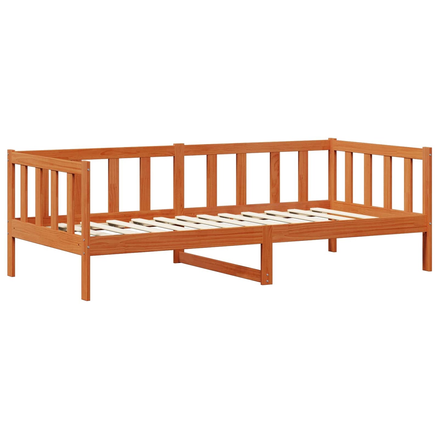 Letto Giorno con materasso Marrone Cera e Bianco 90 x 200 cm