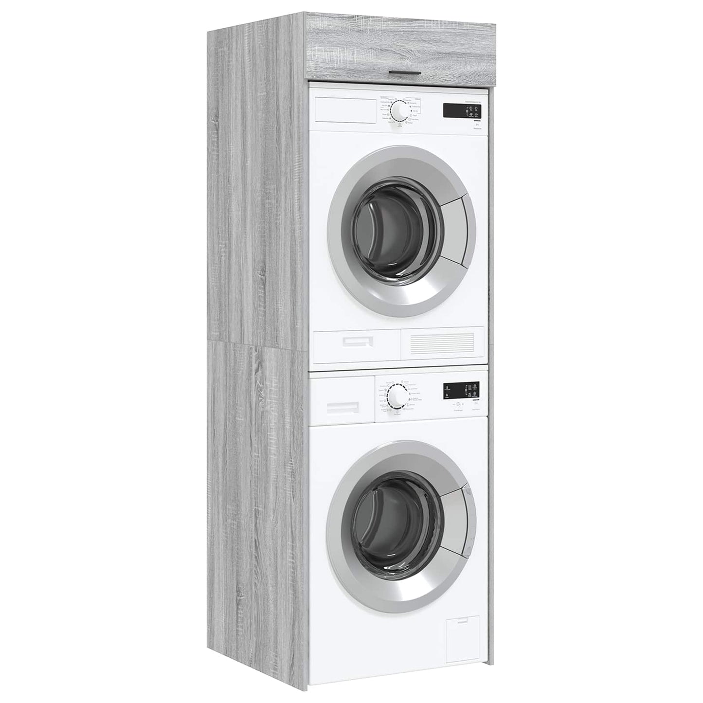 Mobiletto per lavatrice Grigio Sonoma 67,5 x 68 x 200 cm