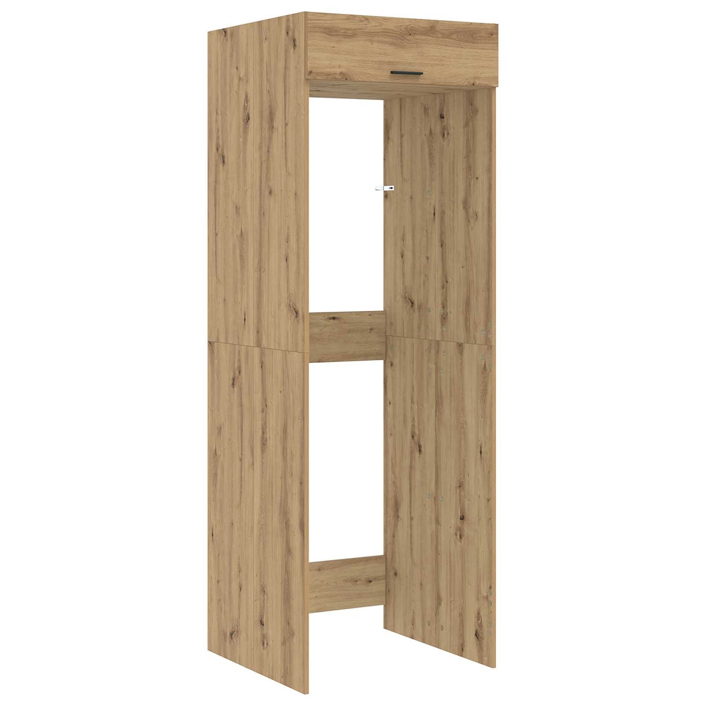 Mobiletto per lavatrice Rovere artigianale 67,5 x 68 x 200 cm