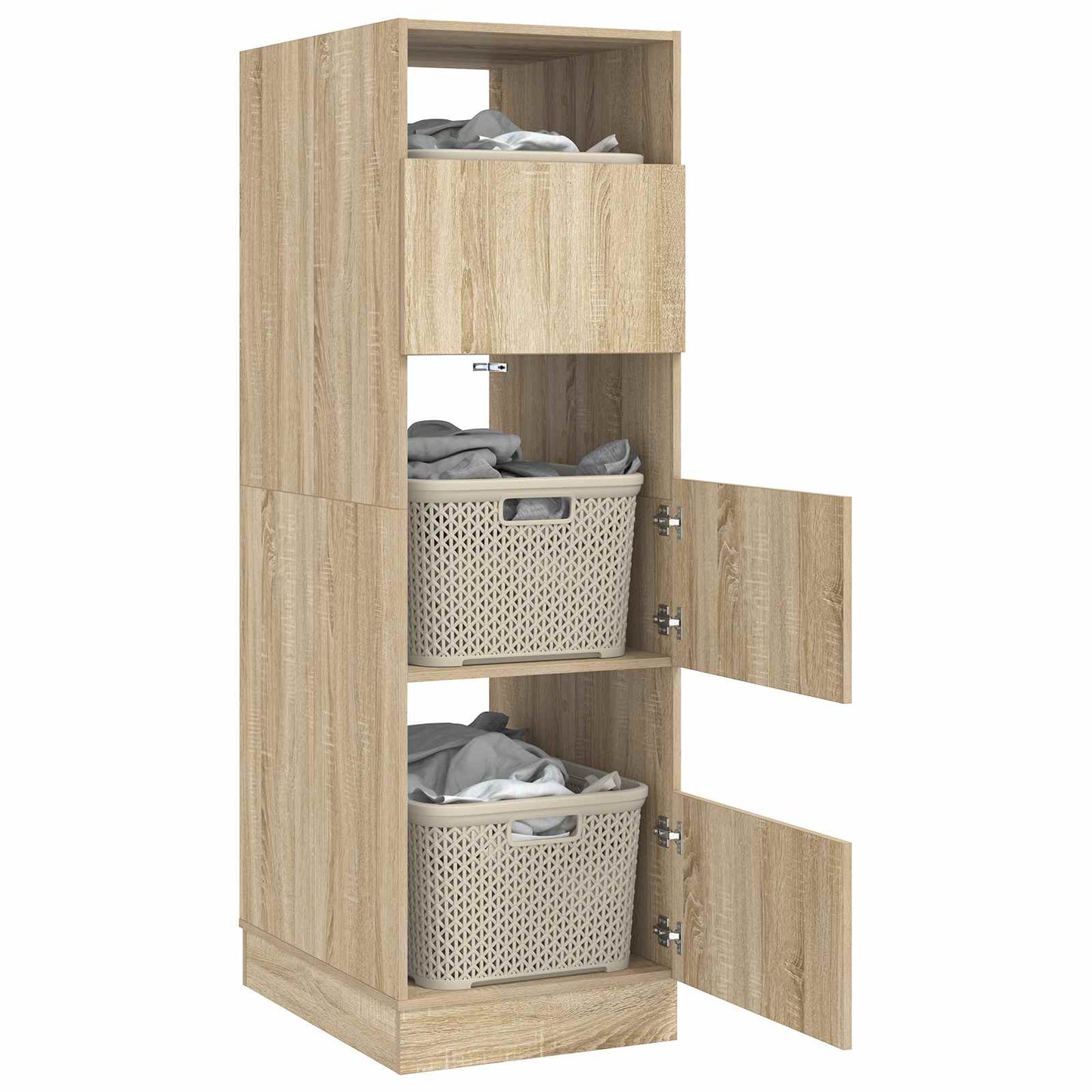 Mobile da lavanderia Sonoma 50 x 68 x 162 cm Legno multistrato