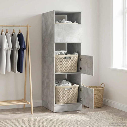 Mobile da lavanderia con porta Calcestruzzo 50 x 68 x 162 cm