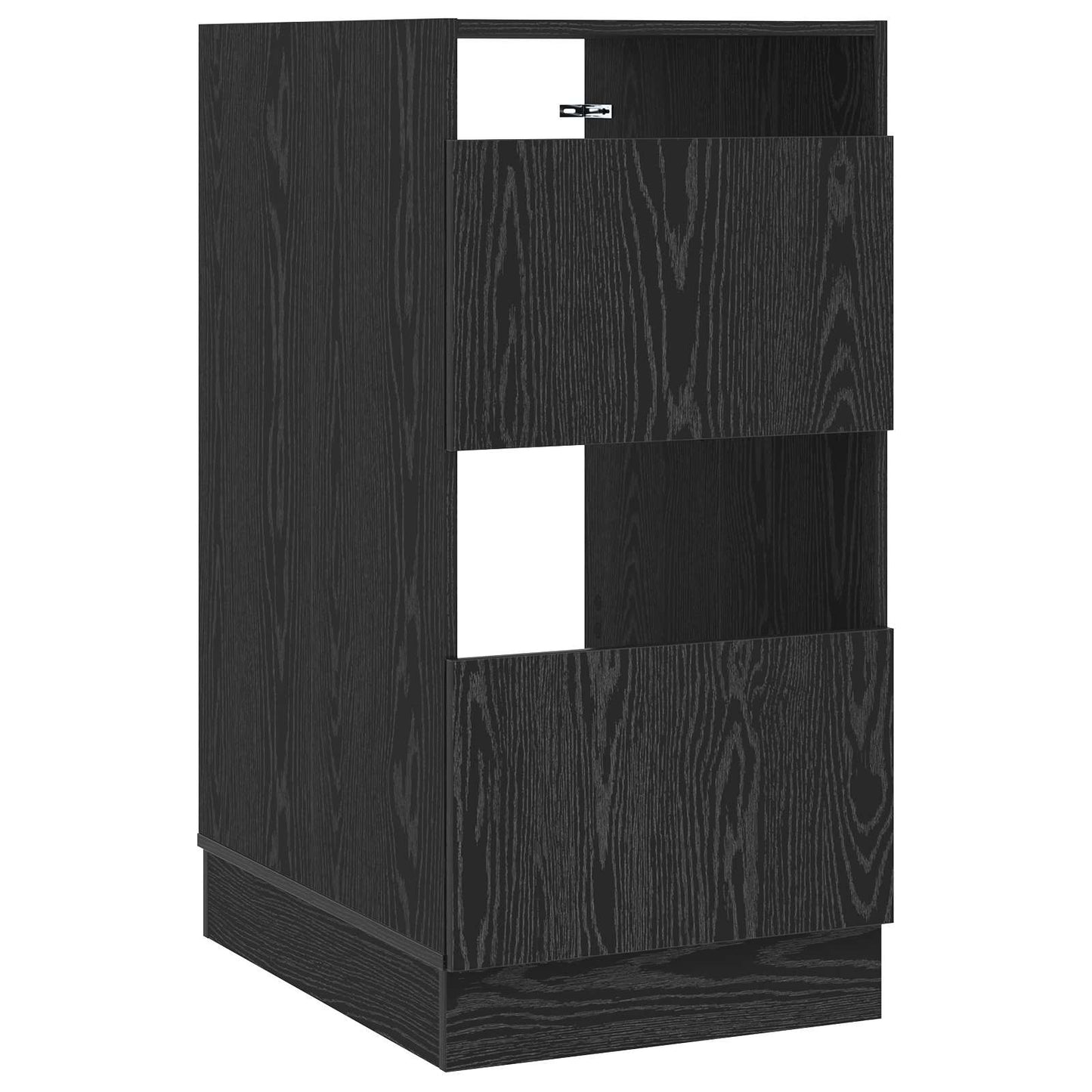 Mobile da lavanderia con porta Rovere Nero 50 x 68 x 102 cm