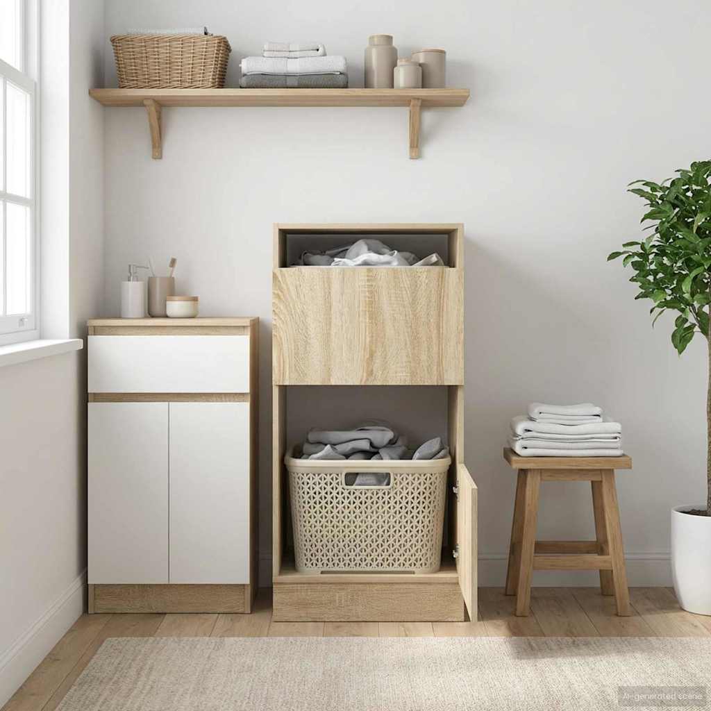 Mobile da lavanderia Sonoma 50 x 68 x 102 cm Legno multistrato
