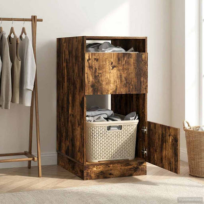 Mobile da lavanderia con porta Rovere fumÃ© Legno multistrato