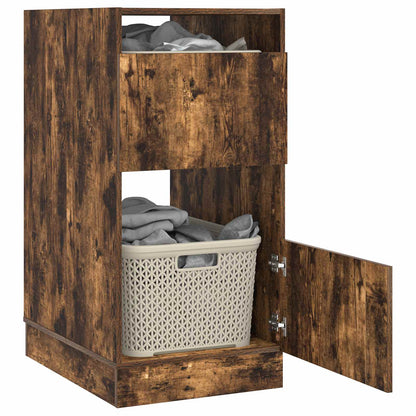 Mobile da lavanderia con porta Rovere fumÃ© Legno multistrato