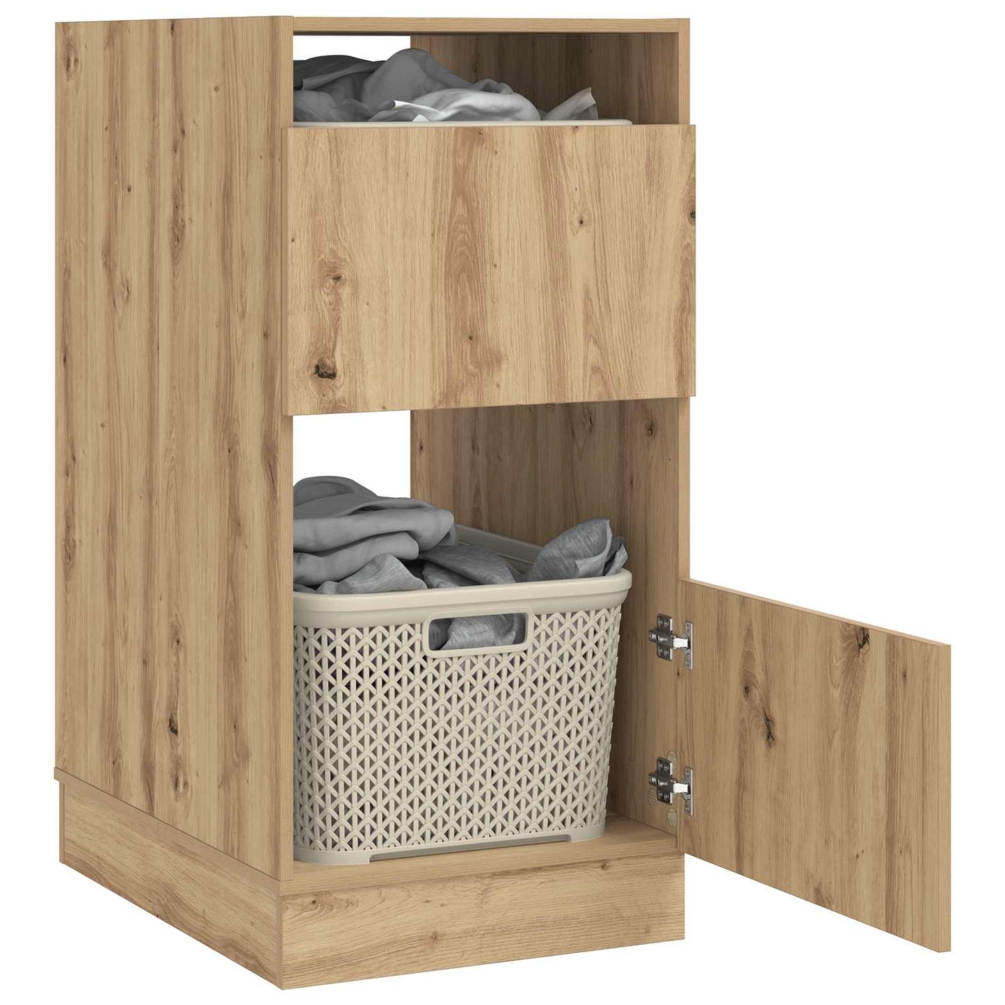 Mobile da lavanderia Rovere artigianale 50 x 68 x 102 cm