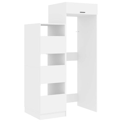 Set di armadi per lavanderia 2 pcs Bianco Legno ingegnerizzato