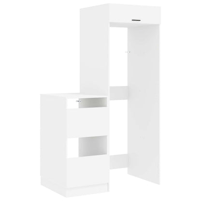 Set di armadi per lavanderia 2 pcs Bianco Legno ingegnerizzato