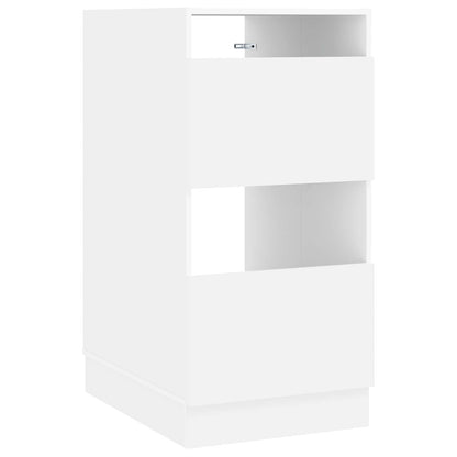Set di armadi per lavanderia 2 pcs Bianco Legno ingegnerizzato