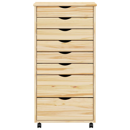 Armadietto Rotolante con Cassetti MOSS Vernice trasparente