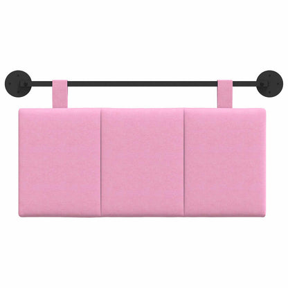 Testata appesa Montaggio a parete Rosa 90 x 55 x 5 cm Tessuto
