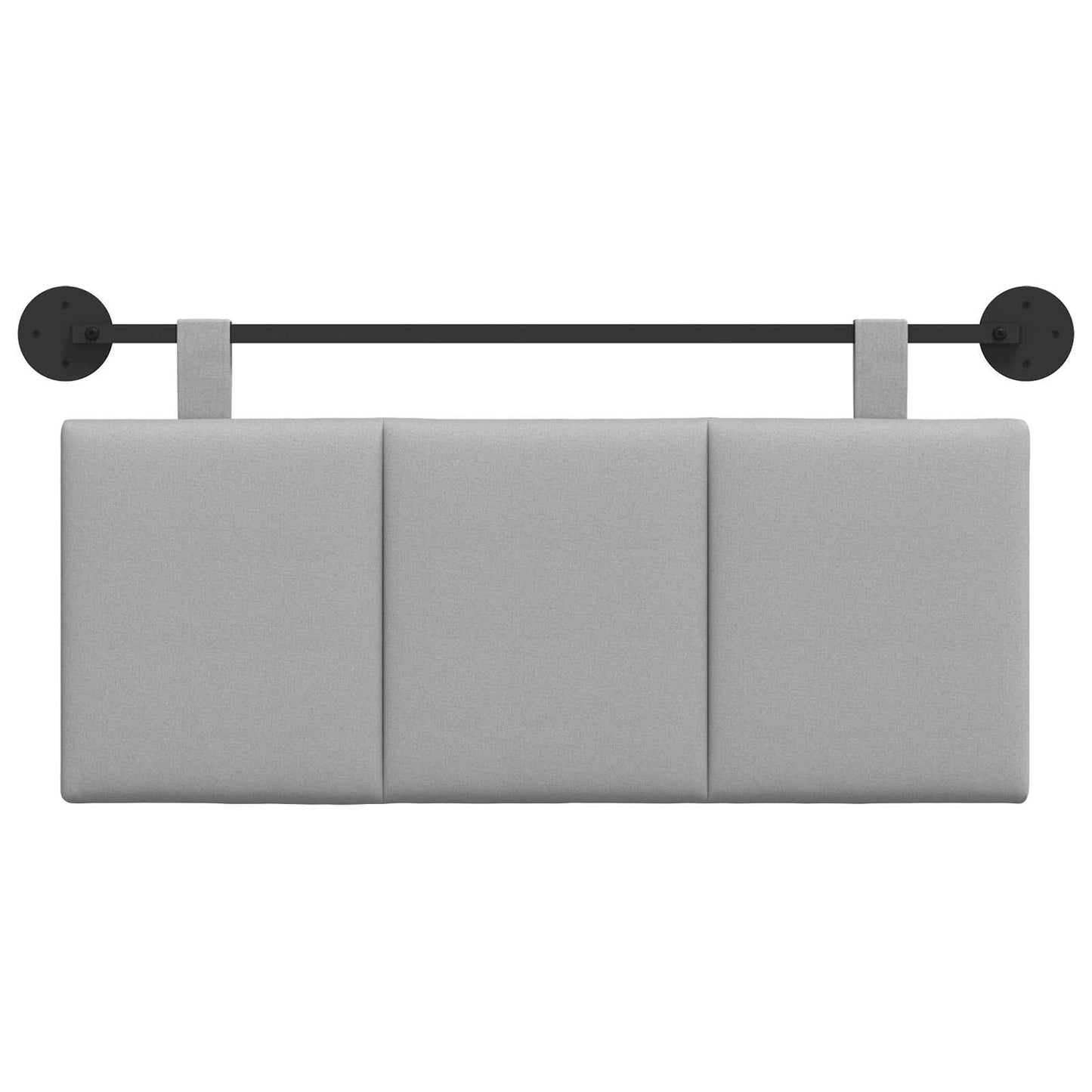 Testata appesa Rigato Grigio Nuvola 110 x 55 x 5 cm Tessuto