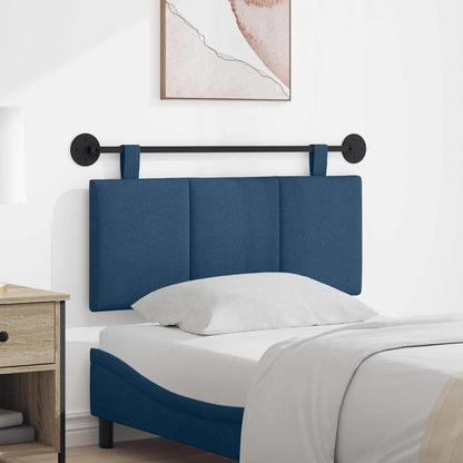 Testata appesa Montaggio a parete Blu 110 x 55 x 5 cm Tessuto