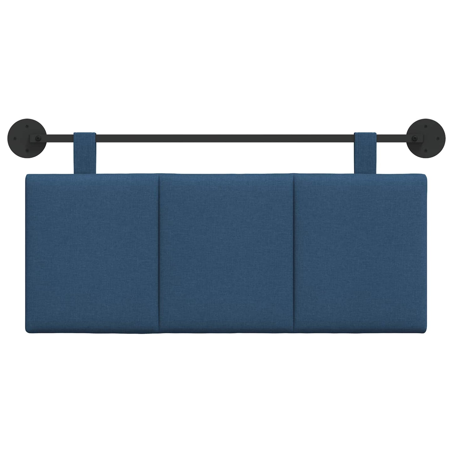 Testata appesa Montaggio a parete Blu 110 x 55 x 5 cm Tessuto