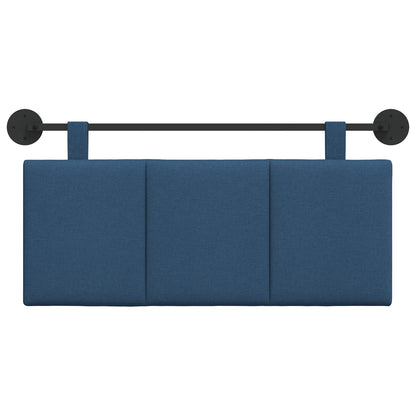 Testata appesa Montaggio a parete Blu 110 x 55 x 5 cm Tessuto