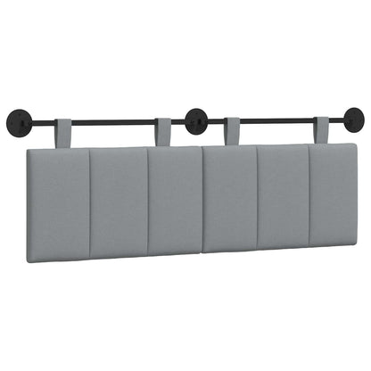 Testata appesa Rigato Grigio chiaro 150 x 55 x 5 cm Tessuto