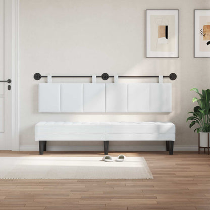 Testata appesa Rigato Bianco 190 x 55 x 5 cm Tessuto