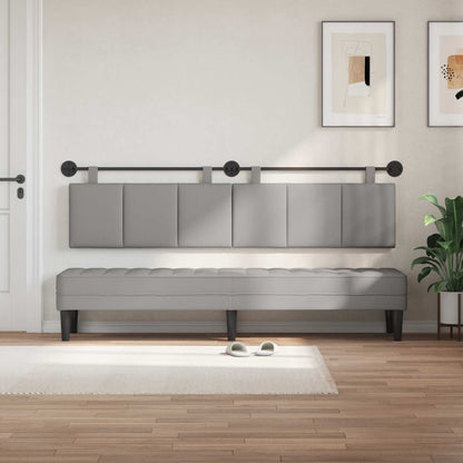 Testata appesa Rigato Grigio Nuvola 210 x 55 x 5 cm Tessuto