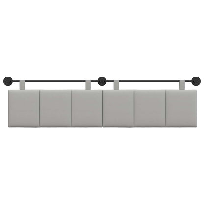 Testata appesa Rigato Grigio Nuvola 210 x 55 x 5 cm Tessuto