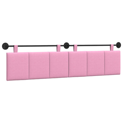 Testata appesa Montaggio a parete Rosa 210 x 55 x 5 cm Tessuto