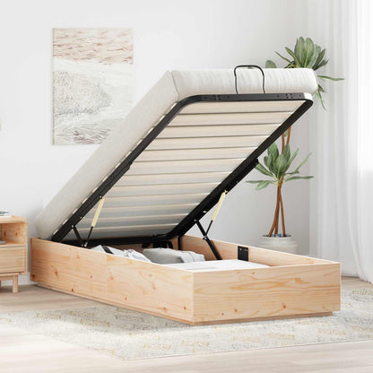 Letto ottomano Naturale 80 x 200 cm Legno di pino massiccio