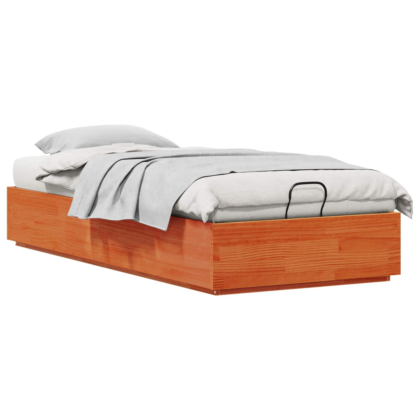 Letto ottomano Marrone Cera 80 x 200 cm Legno di pino massiccio
