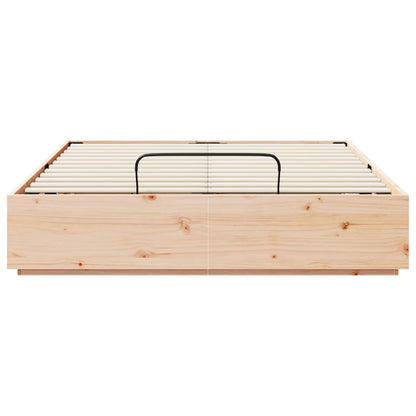 Letto ottomano Naturale 140 x 200 cm Legno di pino massiccio