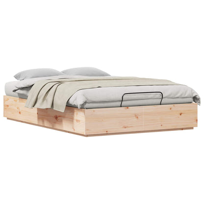 Letto ottomano Naturale 140 x 200 cm Legno di pino massiccio