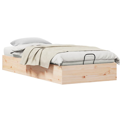 Telaio del Letto Ottomano con Ripostiglio 2 pcs Naturale