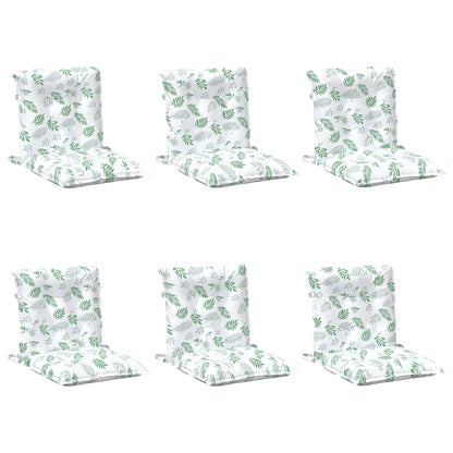 Cuscino per Sedia 6 pcs Bianco 100 x 50 x 7 cm Oxford