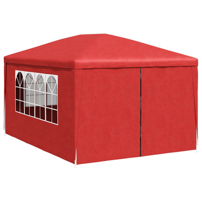 Tenda da festa con pareti Rosso 400 x 300 x 255 cm