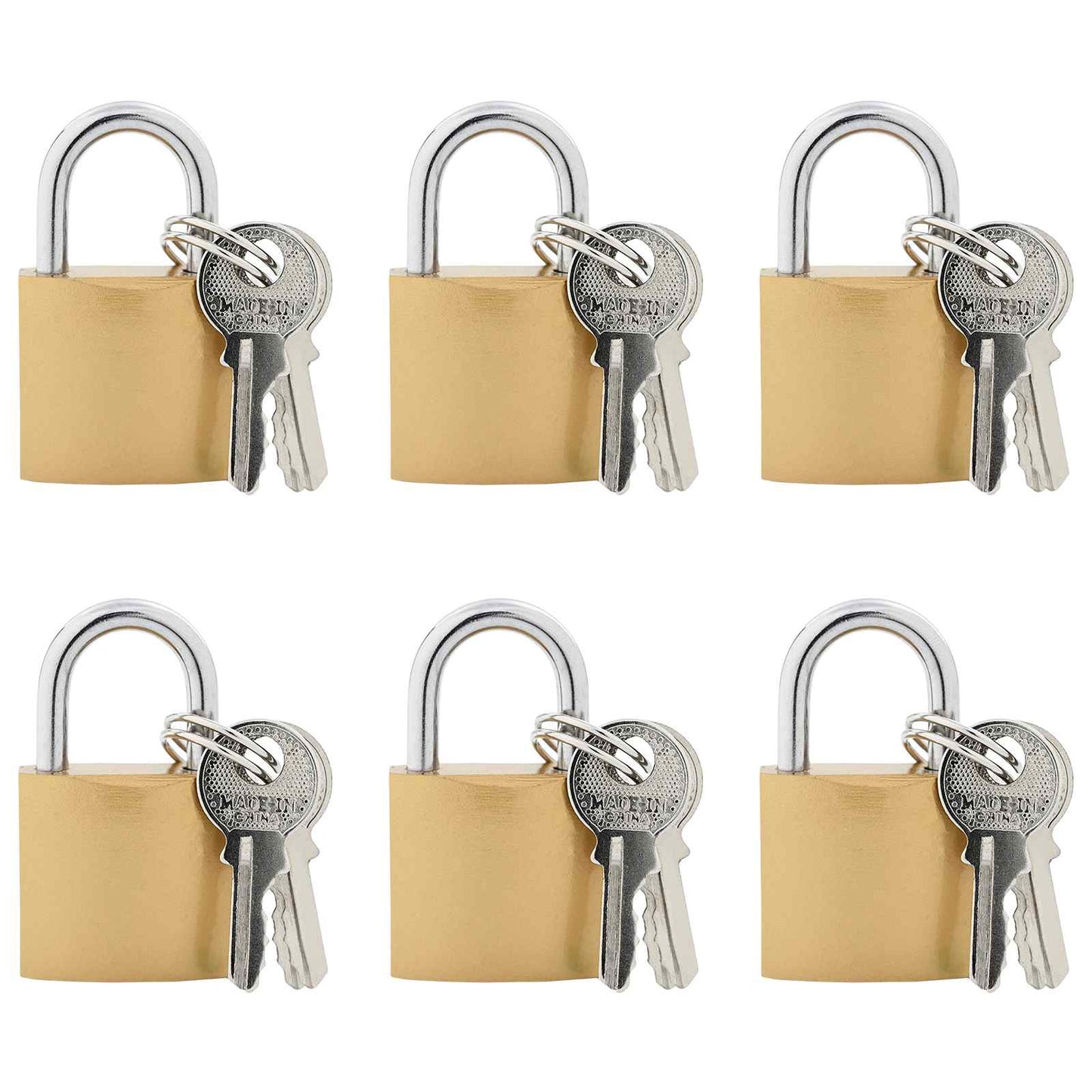 U Lock con Chiavi 6 pcs Ottone Ferro
