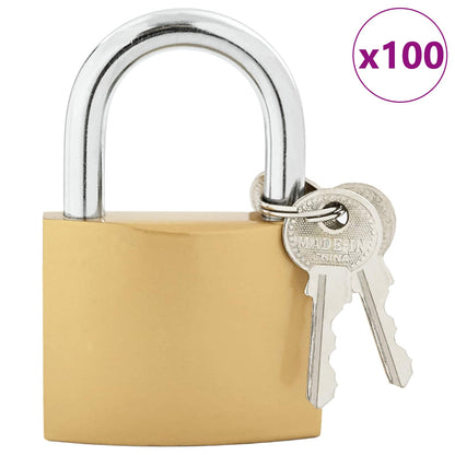 U Lock con Chiavi 100 pcs Ottone Ferro