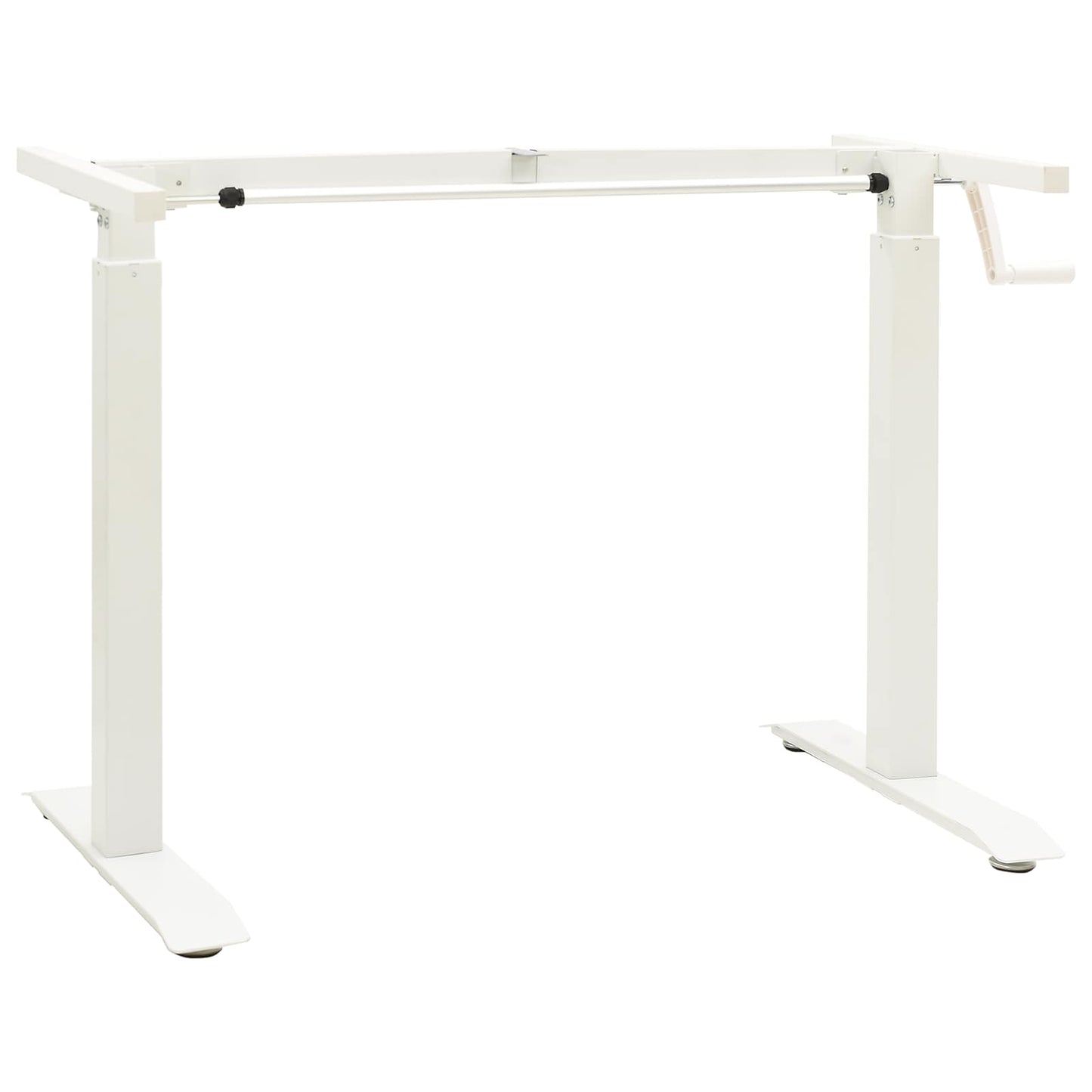Scrivania con archiviazione Bianco e Naturale 140 x 60 cm