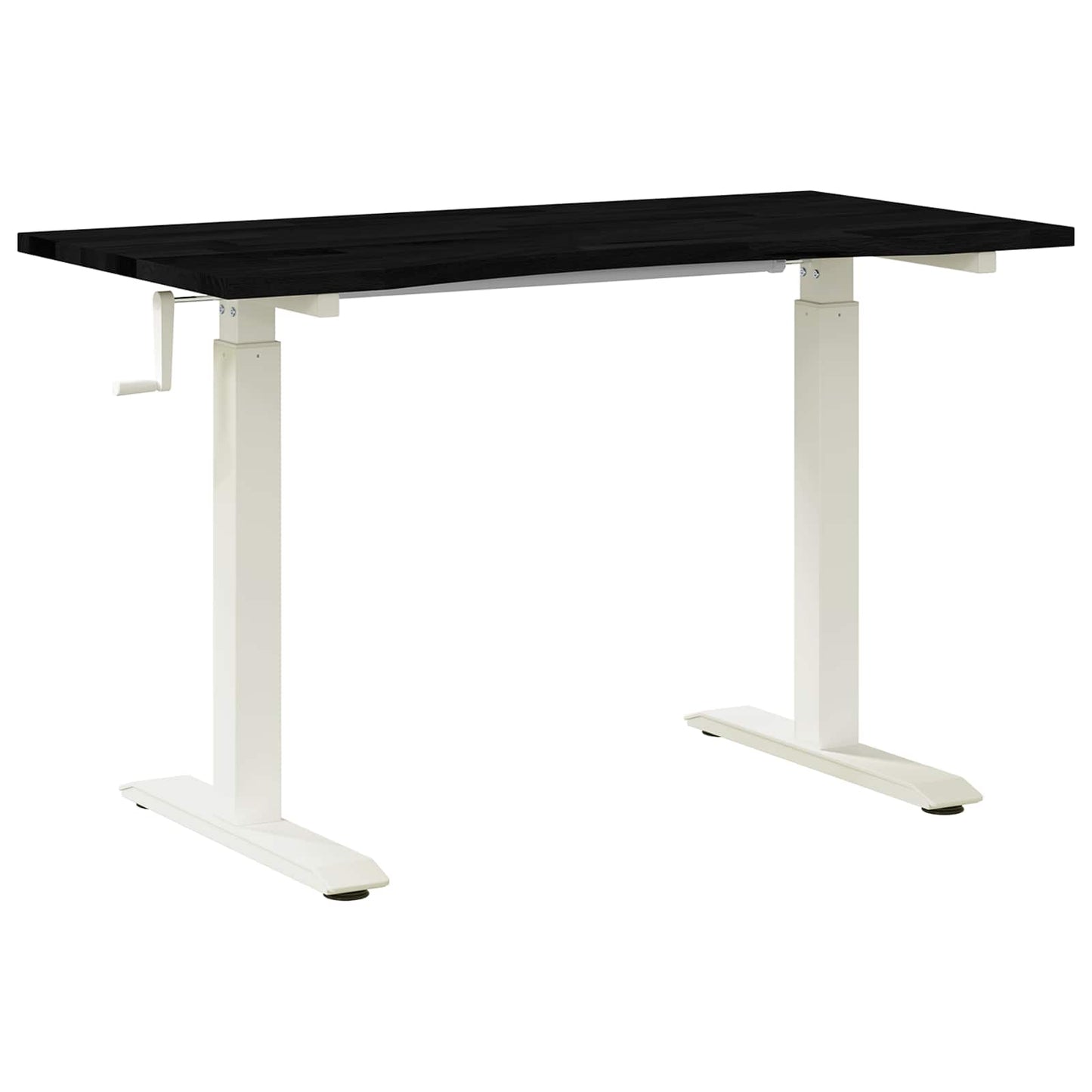 Scrivania con archiviazione Bianco e Marrone Scuro 120 x 60 cm