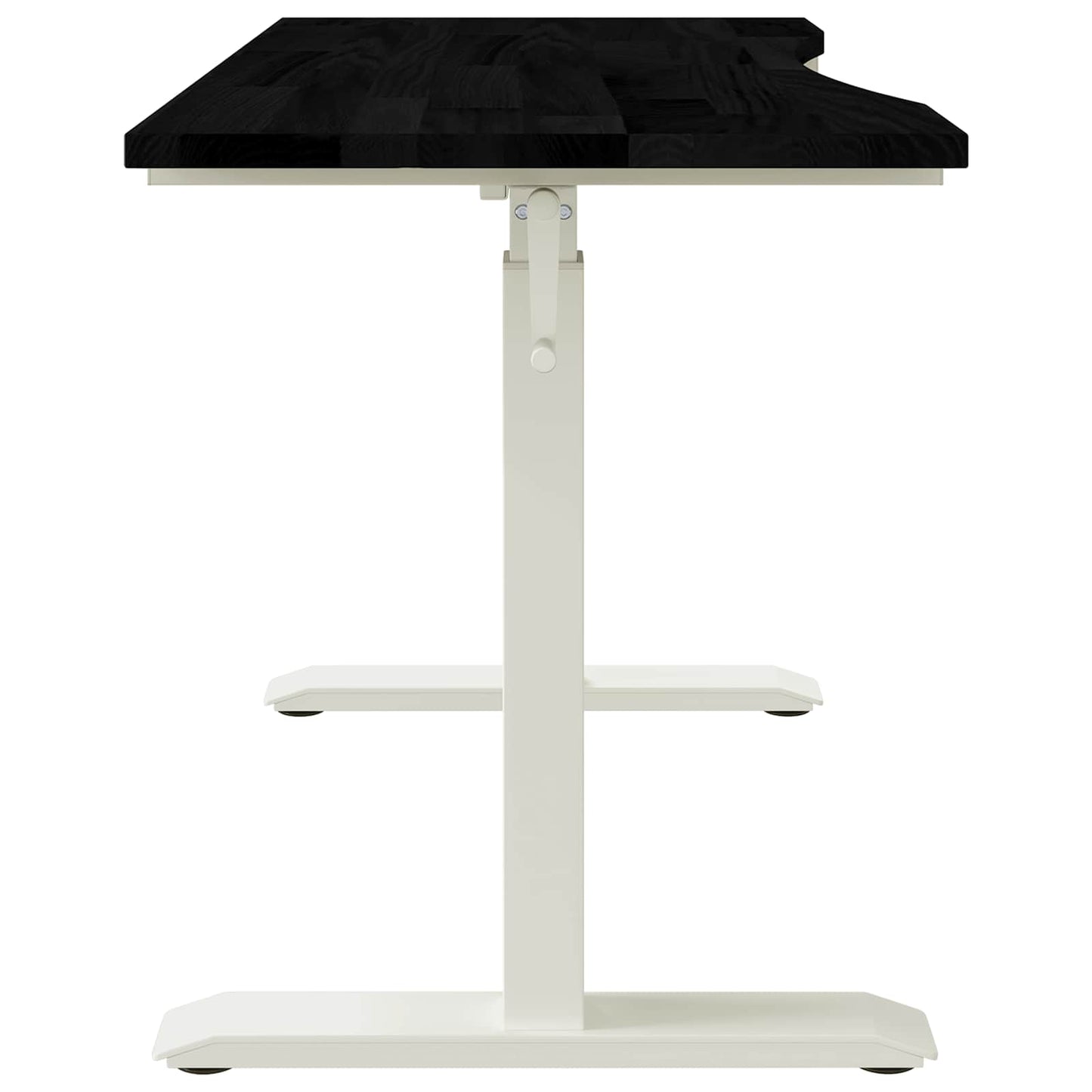 Scrivania con archiviazione Bianco e Marrone Scuro 120 x 60 cm