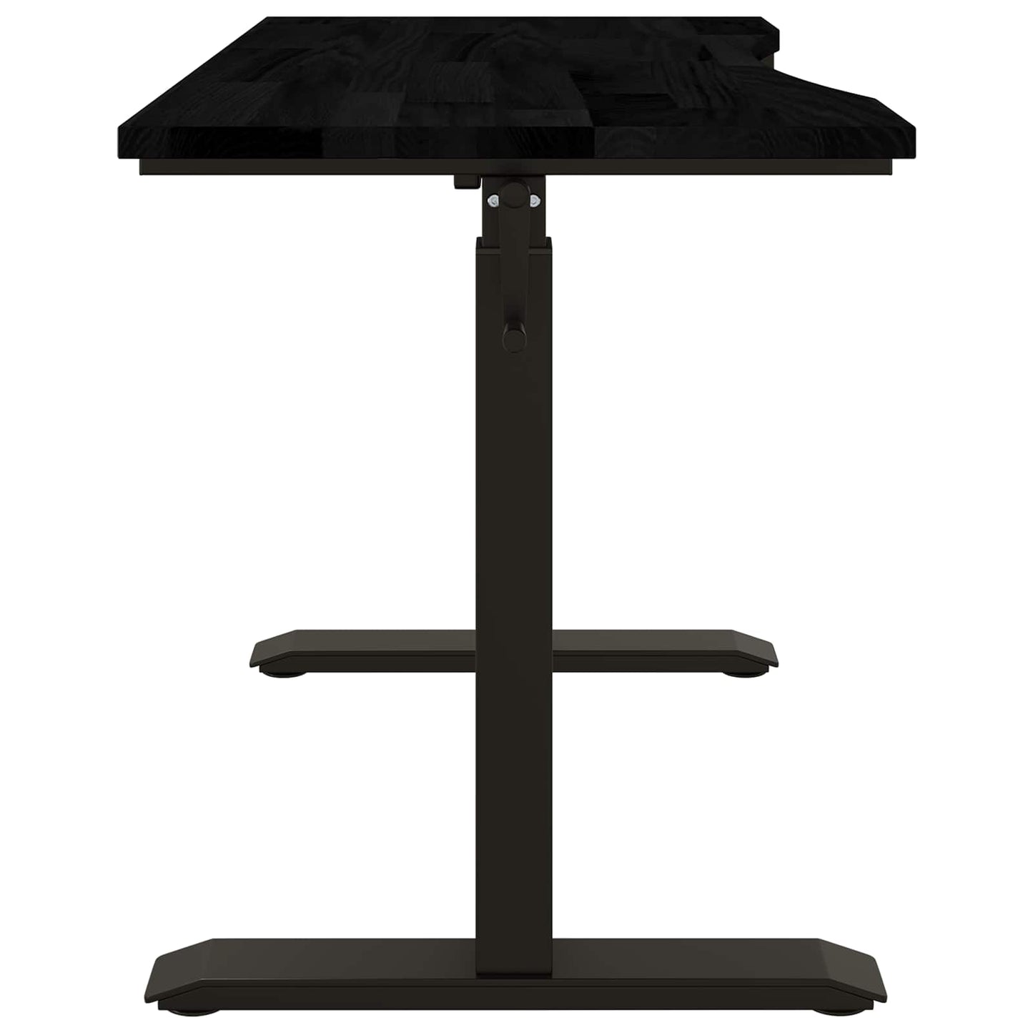 Scrivania con archiviazione Nero e Marrone Scuro 120 x 60 cm