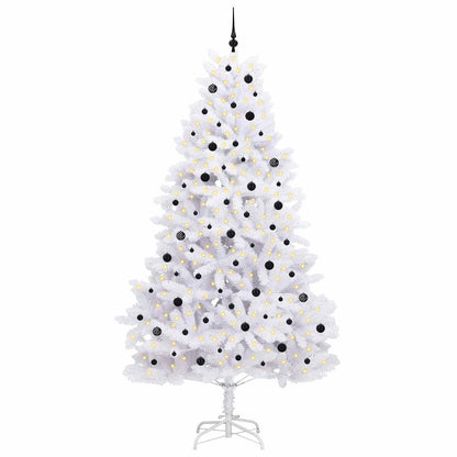 Albero di Natale Artificiale con Rami Pieghevoli Bianco 270 cm